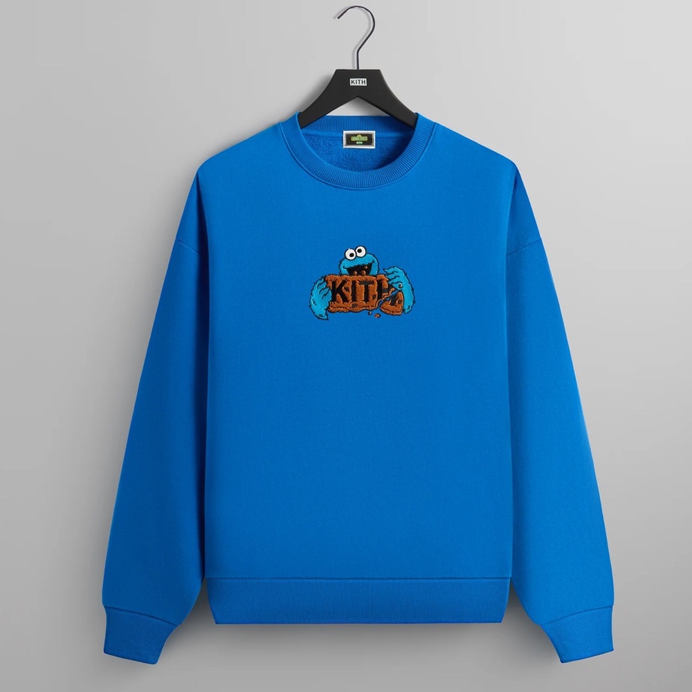 Kith x Sesame Street Cookie Monster Nelson Crewneck